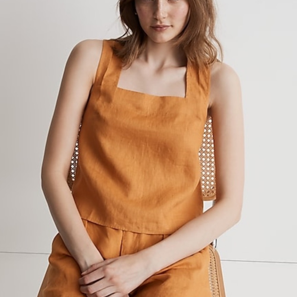Madewell Orange Tank Top